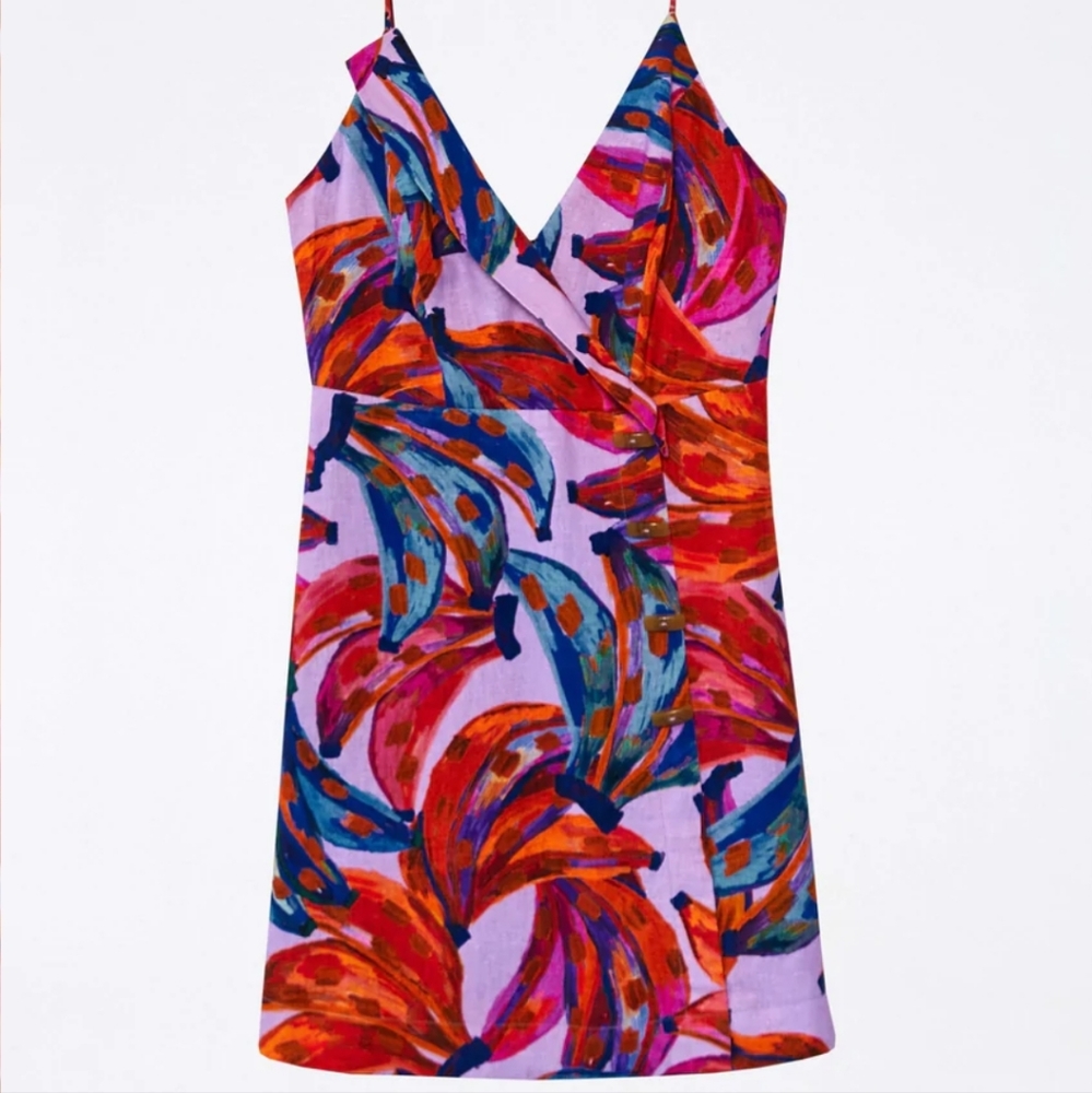 Farm Rio Coloured Bananas Mini Dress - Picture 9 of 15
